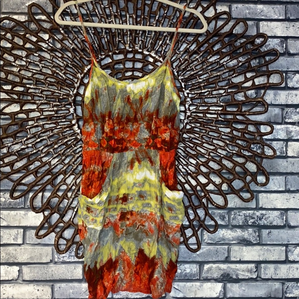 Medium Forever 21 tunic pocket tie dye dress